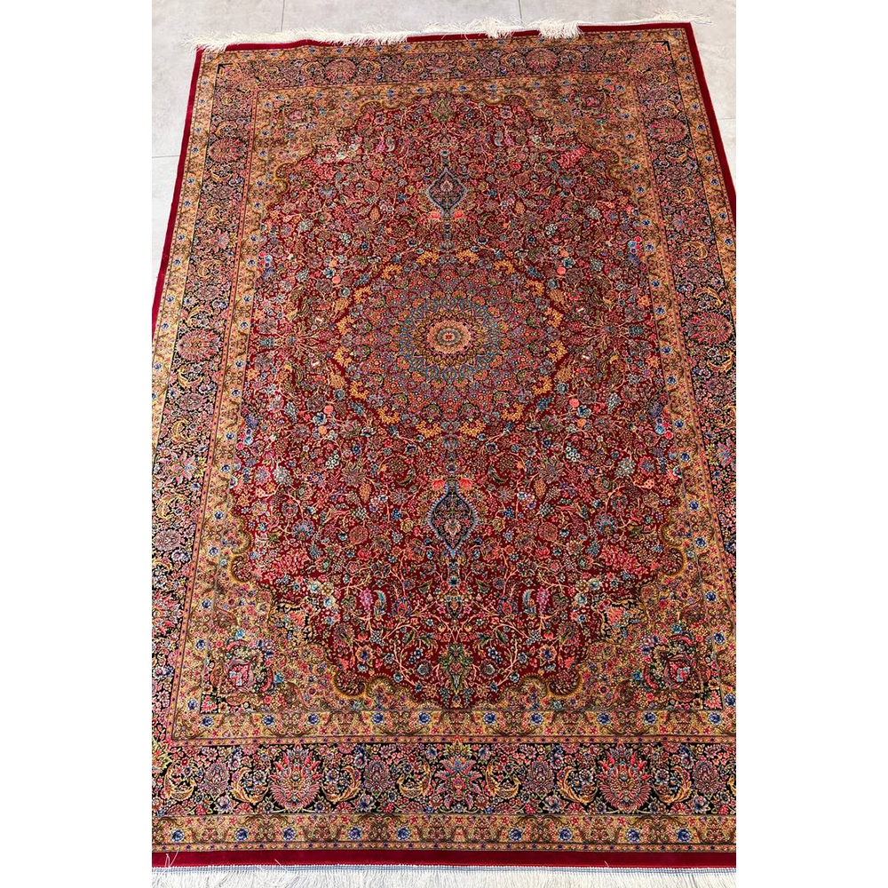 فرش ماشینی ابریشم 1600شانه تراکم4800